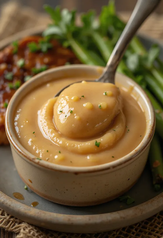 Crema de módena y miel en salsera
