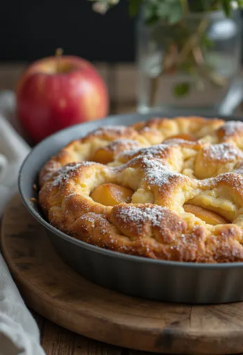 Cuadrados de bizcocho de manzana y canela