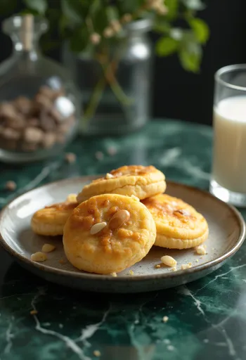 Galletas de miel y almendra doradas