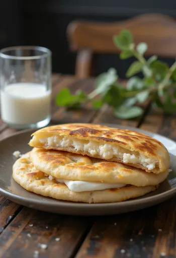 Arepa Andina servida al estilo coreano