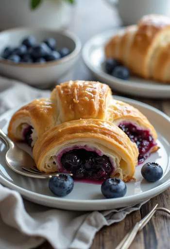 Croissant de arándanos