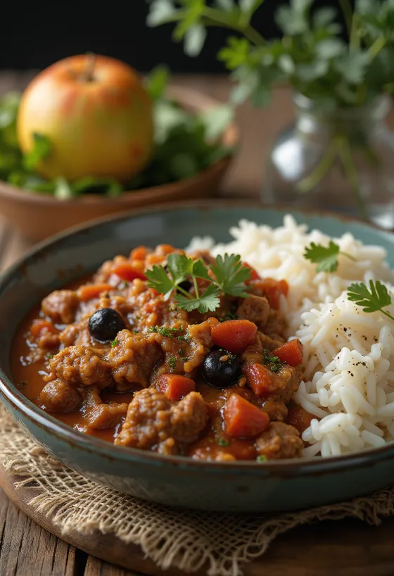 Picadillo servido