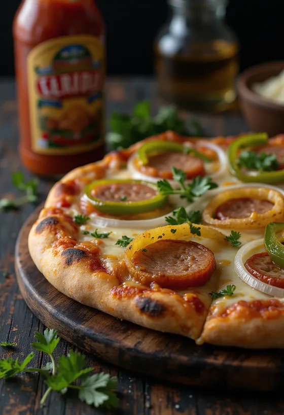Pizza Carioca con queso brasileño y chorizo ahumado