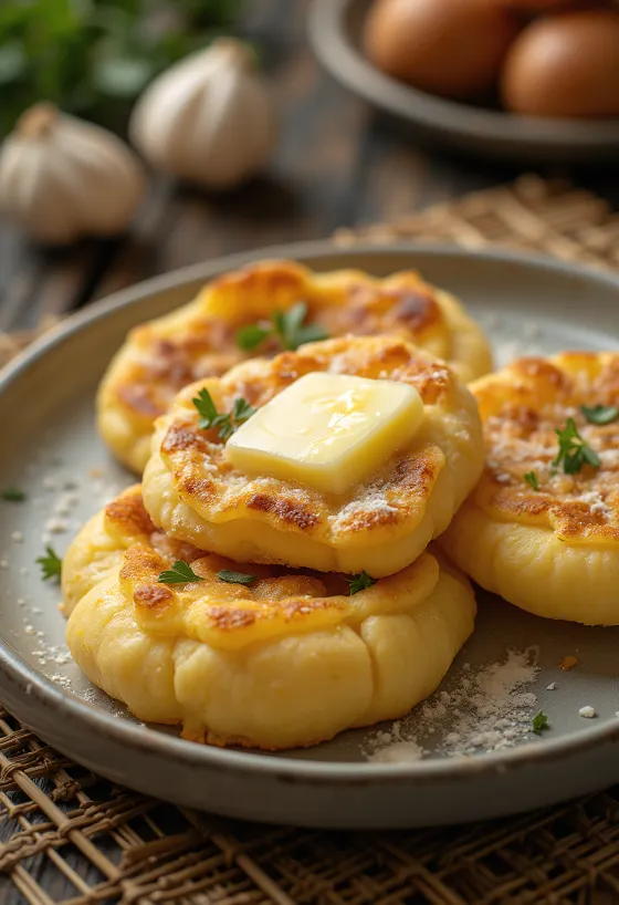Pan de patata escocés Farl recién hecho