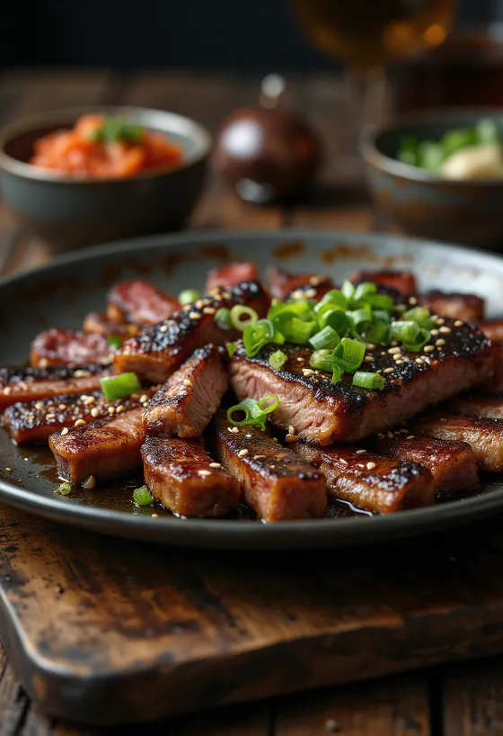 Kalbi costilla coreana a la parrilla