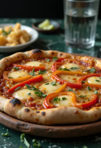 Pizza Chilena servida