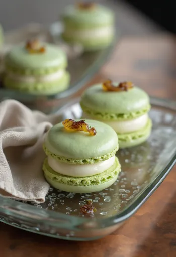 Macaron de crema de uva