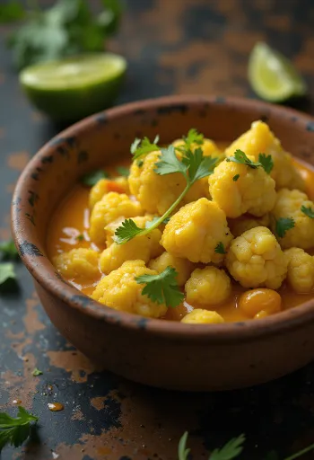 Curry de coliflor a la lima