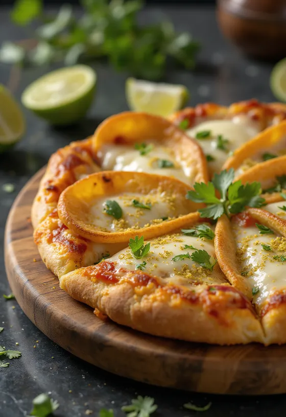Pizza Costarricense servida