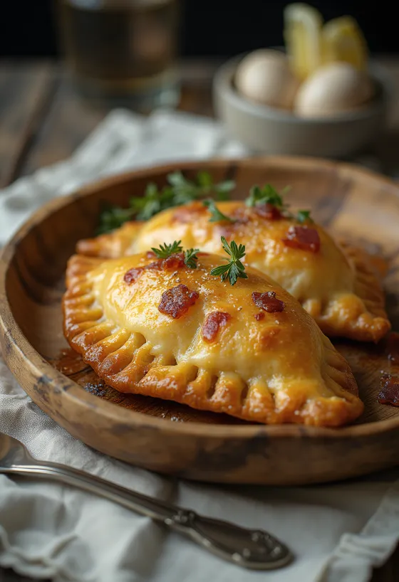 Empanadillas de bacon y queso crema