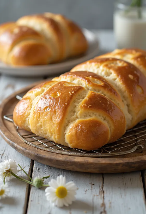 Pan de Viena recién horneado