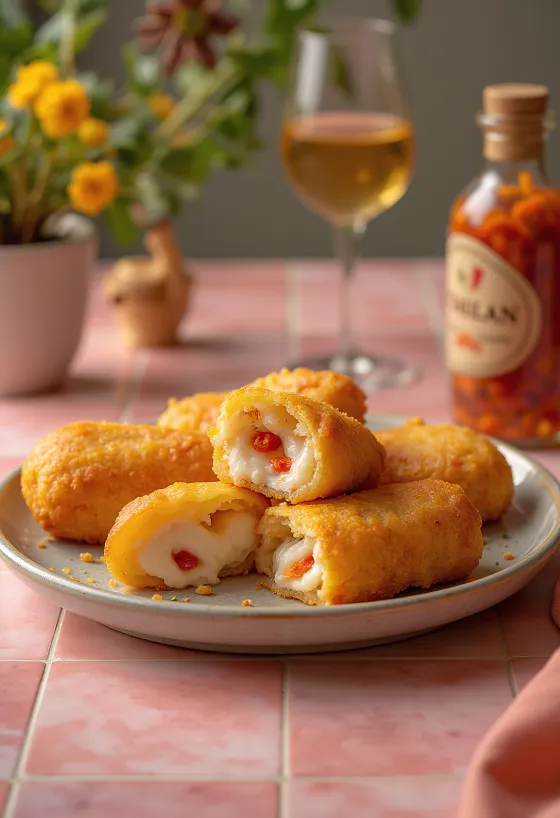 Acarajé con carurú servido con buñuelos de alubias especiados y semillas de sésamo