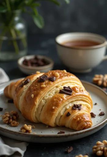 Croissants paleo servidos